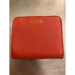 Small Coach Billfold Salmon Color